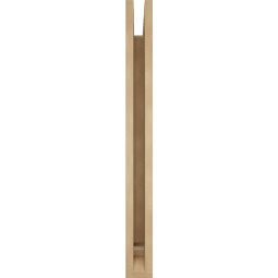 Ekena Millwork - BKTUR035X32X36TRA01RCPR - Timberthane Faux Wood Traditional Style Bracket, Traditional Ends, 3 1/2"W x 32"D x 36"H, Primed Tan