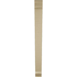 Ekena Millwork - BKTUR035X32X38TRA01RCPR - Timberthane Faux Wood Traditional Style Bracket, Traditional Ends, 3 1/2"W x 32"D x 38"H, Primed Tan