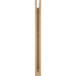 Ekena Millwork - BKTUR035X32X44TRA01RCPR - Timberthane Faux Wood Traditional Style Bracket, Traditional Ends, 3 1/2"W x 32"D x 44"H, Primed Tan