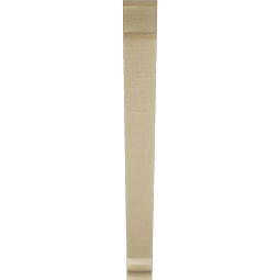 Ekena Millwork - BKTUR035X34X34TRA01RCPR - Timberthane Faux Wood Traditional Style Bracket, Traditional Ends, 3 1/2"W x 34"D x 34"H, Primed Tan