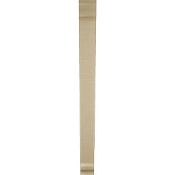 Ekena Millwork - BKTUR035X34X40TRA01RCPR - Timberthane Faux Wood Traditional Style Bracket, Traditional Ends, 3 1/2"W x 34"D x 40"H, Primed Tan