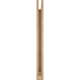 Ekena Millwork - BKTUR035X34X40TRA01RCPR - Timberthane Faux Wood Traditional Style Bracket, Traditional Ends, 3 1/2"W x 34"D x 40"H, Primed Tan