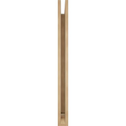 Ekena Millwork - BKTUR035X34X42TRA01RCPR - Timberthane Faux Wood Traditional Style Bracket, Traditional Ends, 3 1/2"W x 34"D x 42"H, Primed Tan