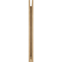 Ekena Millwork - BKTUR035X34X46TRA01RCPR - Timberthane Faux Wood Traditional Style Bracket, Traditional Ends, 3 1/2"W x 34"D x 46"H, Primed Tan