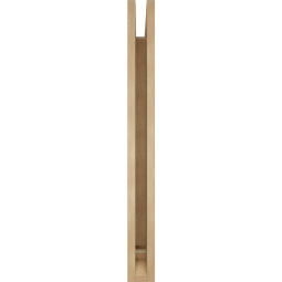 Ekena Millwork - BKTUR035X36X36TRA01RCPR - Timberthane Faux Wood Traditional Style Bracket, Traditional Ends, 3 1/2"W x 36"D x 36"H, Primed Tan