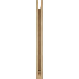 Ekena Millwork - BKTUR035X36X42TRA01RCPR - Timberthane Faux Wood Traditional Style Bracket, Traditional Ends, 3 1/2"W x 36"D x 42"H, Primed Tan