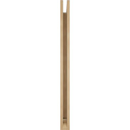 Ekena Millwork - BKTUR035X36X48TRA01RCPR - Timberthane Faux Wood Traditional Style Bracket, Traditional Ends, 3 1/2"W x 36"D x 48"H, Primed Tan