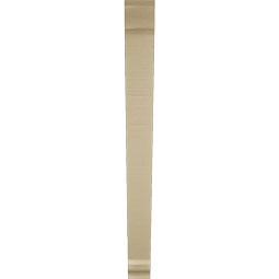 Ekena Millwork - BKTUR035X38X38TRA01RCPR - Timberthane Faux Wood Traditional Style Bracket, Traditional Ends, 3 1/2"W x 38"D x 38"H, Primed Tan