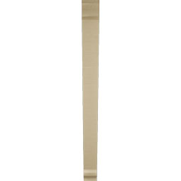 Ekena Millwork - BKTUR035X38X42TRA01RCPR - Timberthane Faux Wood Traditional Style Bracket, Traditional Ends, 3 1/2"W x 38"D x 42"H, Primed Tan