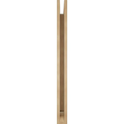 Ekena Millwork - BKTUR035X38X42TRA01RCPR - Timberthane Faux Wood Traditional Style Bracket, Traditional Ends, 3 1/2"W x 38"D x 42"H, Primed Tan
