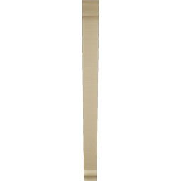 Ekena Millwork - BKTUR035X38X44TRA01RCPR - Timberthane Faux Wood Traditional Style Bracket, Traditional Ends, 3 1/2"W x 38"D x 44"H, Primed Tan