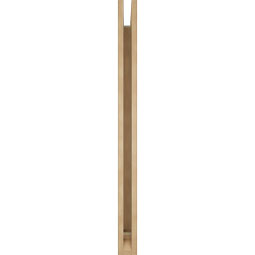 Ekena Millwork - BKTUR035X38X46TRA01RCPR - Timberthane Faux Wood Traditional Style Bracket, Traditional Ends, 3 1/2"W x 38"D x 46"H, Primed Tan