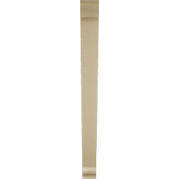 Ekena Millwork - BKTUR035X40X40TRA01RCPR - Timberthane Faux Wood Traditional Style Bracket, Traditional Ends, 3 1/2"W x 40"D x 40"H, Primed Tan