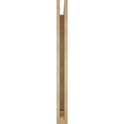 Ekena Millwork - BKTUR035X40X40TRA01RCPR - Timberthane Faux Wood Traditional Style Bracket, Traditional Ends, 3 1/2"W x 40"D x 40"H, Primed Tan