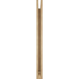 Ekena Millwork - BKTUR035X40X44TRA01RCPR - Timberthane Faux Wood Traditional Style Bracket, Traditional Ends, 3 1/2"W x 40"D x 44"H, Primed Tan