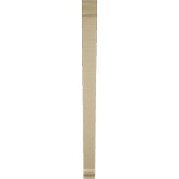 Ekena Millwork - BKTUR035X40X48TRA01RCPR - Timberthane Faux Wood Traditional Style Bracket, Traditional Ends, 3 1/2"W x 40"D x 48"H, Primed Tan