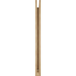 Ekena Millwork - BKTUR035X40X48TRA01RCPR - Timberthane Faux Wood Traditional Style Bracket, Traditional Ends, 3 1/2"W x 40"D x 48"H, Primed Tan
