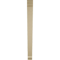 Ekena Millwork - BKTUR035X42X42TRA01RCPR - Timberthane Faux Wood Traditional Style Bracket, Traditional Ends, 3 1/2"W x 42"D x 42"H, Primed Tan