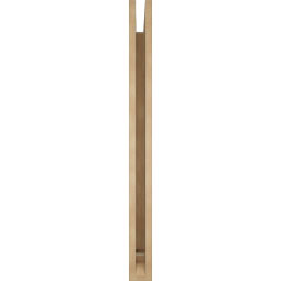 Ekena Millwork - BKTUR035X42X42TRA01RCPR - Timberthane Faux Wood Traditional Style Bracket, Traditional Ends, 3 1/2"W x 42"D x 42"H, Primed Tan