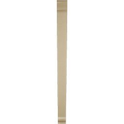Ekena Millwork - BKTUR035X42X48TRA01RCPR - Timberthane Faux Wood Traditional Style Bracket, Traditional Ends, 3 1/2"W x 42"D x 48"H, Primed Tan