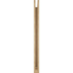 Ekena Millwork - BKTUR035X42X48TRA01RCPR - Timberthane Faux Wood Traditional Style Bracket, Traditional Ends, 3 1/2"W x 42"D x 48"H, Primed Tan