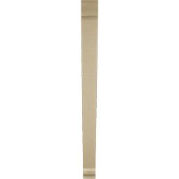 Ekena Millwork - BKTUR035X44X44TRA01RCPR - Timberthane Faux Wood Traditional Style Bracket, Traditional Ends, 3 1/2"W x 44"D x 44"H, Primed Tan