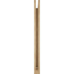 Ekena Millwork - BKTUR035X44X44TRA01RCPR - Timberthane Faux Wood Traditional Style Bracket, Traditional Ends, 3 1/2"W x 44"D x 44"H, Primed Tan