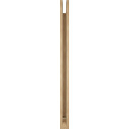 Ekena Millwork - BKTUR035X44X48TRA01RCPR - Timberthane Faux Wood Traditional Style Bracket, Traditional Ends, 3 1/2"W x 44"D x 48"H, Primed Tan
