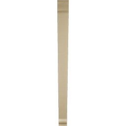 Ekena Millwork - BKTUR035X46X46TRA01RCPR - Timberthane Faux Wood Traditional Style Bracket, Traditional Ends, 3 1/2"W x 46"D x 46"H, Primed Tan