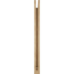 Ekena Millwork - BKTUR035X46X46TRA01RCPR - Timberthane Faux Wood Traditional Style Bracket, Traditional Ends, 3 1/2"W x 46"D x 46"H, Primed Tan