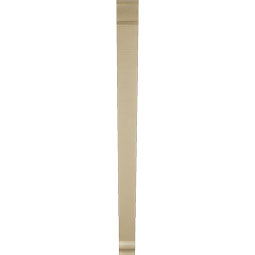 Ekena Millwork - BKTUR035X48X48TRA01RCPR - Timberthane Faux Wood Traditional Style Bracket, Traditional Ends, 3 1/2"W x 48"D x 48"H, Primed Tan