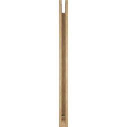 Ekena Millwork - BKTUR035X48X48TRA01RCPR - Timberthane Faux Wood Traditional Style Bracket, Traditional Ends, 3 1/2"W x 48"D x 48"H, Primed Tan