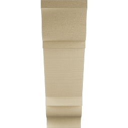 Ekena Millwork - BKTUR055X18X18TRA01RCPR - Timberthane Faux Wood Traditional Style Bracket, Traditional Ends, 5 1/2"W x 18"D x 18"H, Primed Tan