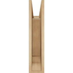 Ekena Millwork - BKTUR055X18X26TRA01RCPR - Timberthane Faux Wood Traditional Style Bracket, Traditional Ends, 5 1/2"W x 18"D x 26"H, Primed Tan
