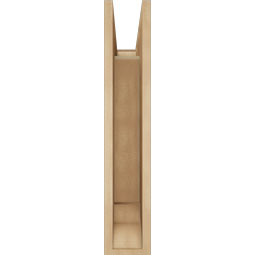 Ekena Millwork - BKTUR055X18X30TRA01RCPR - Timberthane Faux Wood Traditional Style Bracket, Traditional Ends, 5 1/2"W x 18"D x 30"H, Primed Tan