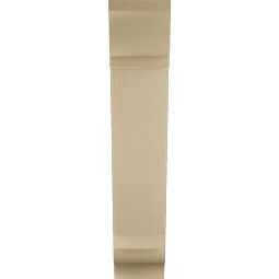 Ekena Millwork - BKTUR055X20X28TRA01RCPR - Timberthane Faux Wood Traditional Style Bracket, Traditional Ends, 5 1/2"W x 20"D x 28"H, Primed Tan