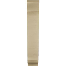 Ekena Millwork - BKTUR055X20X32TRA01RCPR - Timberthane Faux Wood Traditional Style Bracket, Traditional Ends, 5 1/2"W x 20"D x 32"H, Primed Tan