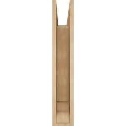 Ekena Millwork - BKTUR055X20X32TRA01RCPR - Timberthane Faux Wood Traditional Style Bracket, Traditional Ends, 5 1/2"W x 20"D x 32"H, Primed Tan