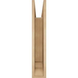 Ekena Millwork - BKTUR055X22X30TRA01RCPR - Timberthane Faux Wood Traditional Style Bracket, Traditional Ends, 5 1/2"W x 22"D x 30"H, Primed Tan