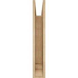 Ekena Millwork - BKTUR055X22X34TRA01RCPR - Timberthane Faux Wood Traditional Style Bracket, Traditional Ends, 5 1/2"W x 22"D x 34"H, Primed Tan