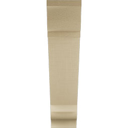 Ekena Millwork - BKTUR055X24X24TRA01RCPR - Timberthane Faux Wood Traditional Style Bracket, Traditional Ends, 5 1/2"W x 24"D x 24"H, Primed Tan