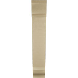Ekena Millwork - BKTUR055X24X32TRA01RCPR - Timberthane Faux Wood Traditional Style Bracket, Traditional Ends, 5 1/2"W x 24"D x 32"H, Primed Tan