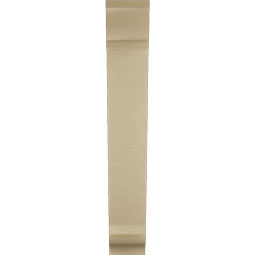 Ekena Millwork - BKTUR055X24X36TRA01RCPR - Timberthane Faux Wood Traditional Style Bracket, Traditional Ends, 5 1/2"W x 24"D x 36"H, Primed Tan
