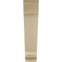 Ekena Millwork - BKTUR055X26X26TRA01RCPR - Timberthane Faux Wood Traditional Style Bracket, Traditional Ends, 5 1/2"W x 26"D x 26"H, Primed Tan