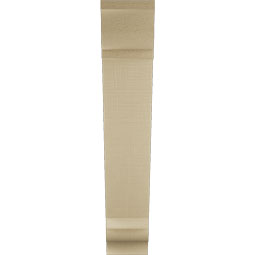 Ekena Millwork - BKTUR055X26X30TRA01RCPR - Timberthane Faux Wood Traditional Style Bracket, Traditional Ends, 5 1/2"W x 26"D x 30"H, Primed Tan