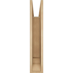 Ekena Millwork - BKTUR055X26X30TRA01RCPR - Timberthane Faux Wood Traditional Style Bracket, Traditional Ends, 5 1/2"W x 26"D x 30"H, Primed Tan