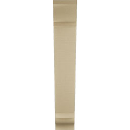 Ekena Millwork - BKTUR055X26X34TRA01RCPR - Timberthane Faux Wood Traditional Style Bracket, Traditional Ends, 5 1/2"W x 26"D x 34"H, Primed Tan