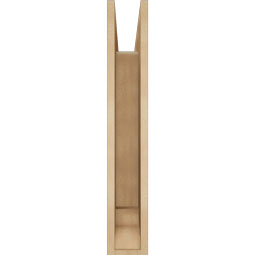 Ekena Millwork - BKTUR055X26X34TRA01RCPR - Timberthane Faux Wood Traditional Style Bracket, Traditional Ends, 5 1/2"W x 26"D x 34"H, Primed Tan