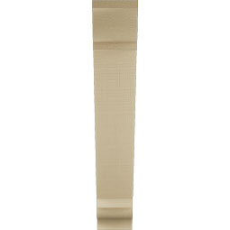 Ekena Millwork - BKTUR055X28X32TRA01RCPR - Timberthane Faux Wood Traditional Style Bracket, Traditional Ends, 5 1/2"W x 28"D x 32"H, Primed Tan