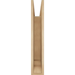 Ekena Millwork - BKTUR055X28X32TRA01RCPR - Timberthane Faux Wood Traditional Style Bracket, Traditional Ends, 5 1/2"W x 28"D x 32"H, Primed Tan
